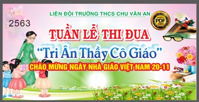 File gốc Market tuần lễ thi đua "tri ân thầy cô giáo" #2 file CorelDRAW (in lụa) trang trí tường