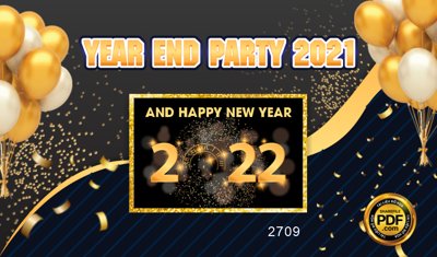 File gốc Market year end party 2021 file CorelDRAW x5 (chuẩn CMYK) cho nhà in