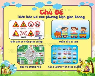 File tranh Mau Trang tri truong mam non (10) (gốc) phong cách tối giản