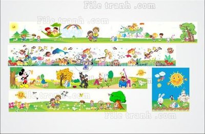 File tranh Mau Trang tri truong mam non (33) (gốc) chủ đề trẻ em