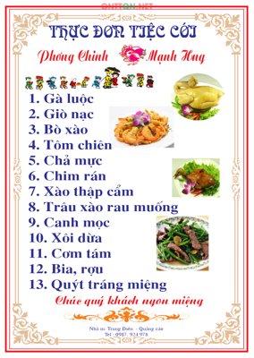 File tranh Menu thực đơn tiệc cưới tone trắng file CorelDRAW (gốc) chủ đề trừu tượng