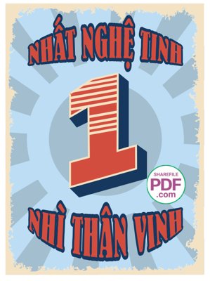 File PSD Nhất nghệ tinh nhì thân vinh file vector PDF (bản gốc) dễ dàng edit