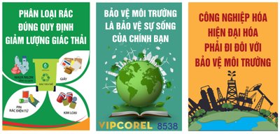 File gốc in ấn Pano bảo vệ môi trường 2024 file vector corel chuẩn màu CMYK