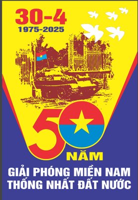 File tranh Pano cột đèn chào mừng 50 năm 30/4 2025 #6 (gốc) in trên kính