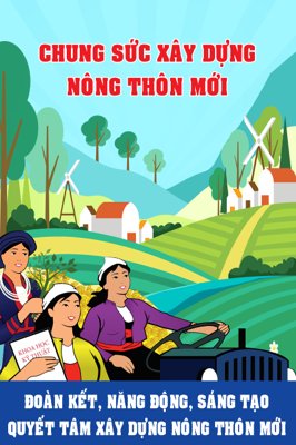 Hình ảnh gốc Pano cột điện xây dựng nông thôn mới #3 (để in khổ lớn)