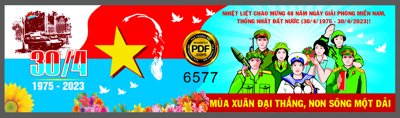 Download file tranh PSD Pano chào mừng 48 năm ngày giải phóng Miền Nam #7 để chỉnh sửa