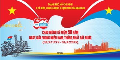File in trần Pano kỷ niệm 50 năm Giải phóng miền Nam 30/4 (bản gốc) bầu trời