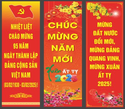 File gốc Pano phướn thả mừng Đảng Mừng Xuân 2025 (ảnh chi tiết) để in lụa