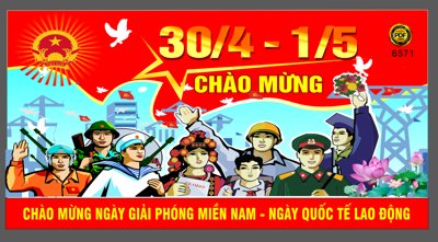 Download file gốc Pano tấm lớn chào mừng ngày giải phóng Miền Nam 30/4 (in mica) logo