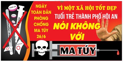 File in trần Pano tuyên truyền Nói không với Ma túy file CDR (file gốc) chủ đề vũ trụ