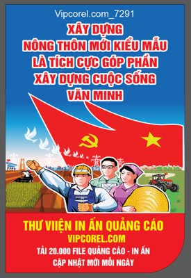 Download file gốc Pano xây dựng cuộc sống văn minh file corel (dùng cho in ấn)
