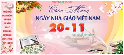 File in trần Phông chúc mừng ngày nhà giáo Việt Nam 20/11 #2 (file gốc) chủ đề vũ trụ