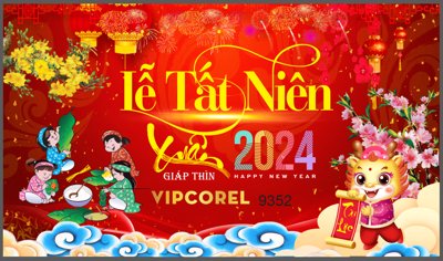 Tải file Phông nền Lễ tất niên xuân Giáp Thìn 2024 vector #85 (gốc) in trên mọi chất liệu