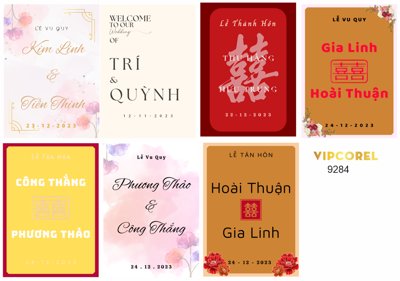 Tải file gốc in lụa Phông tên chữ đám cưới #4 file corel siêu nét