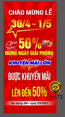 File tranh in trần 3D Phướn thả khuyến mại chào mừng lễ 30/4 - 1/5 file corel (ảnh gốc)