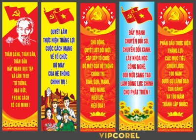 File gốc Phướn thả mừng Đại hội Đảng bộ các cấp 2025 #2 (dành cho quảng cáo)