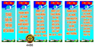 File in trần Phướn tuyên truyền thanh niên tình nguyện file corel (bản gốc) trời sao