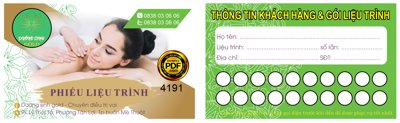 File gốc in ấn Phiếu liệu trình Dưỡng sinh Gold file corel độ phân giải cao