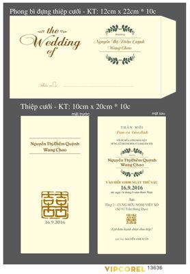 Tệp tin gốc Phong bì đựng thiệp cưới Diễm Quỳnh và Wang Chao (dùng cho in) Phong bì đựng thiệp cưới Diễm Quỳnh và Wang Chao