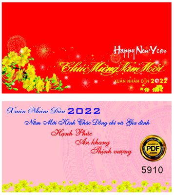 Tải file gốc in lụa Phong bì chúc mừng năm mới 2022 file corel siêu nét