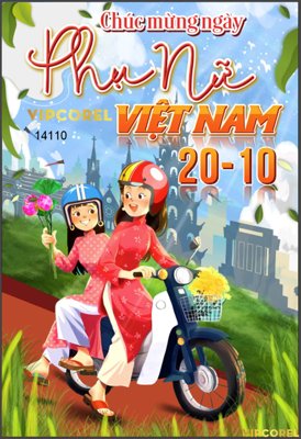 File gốc Poster Chào mừng ngày 20-10 năm 2024 file corel (trang trí) phòng ngủ