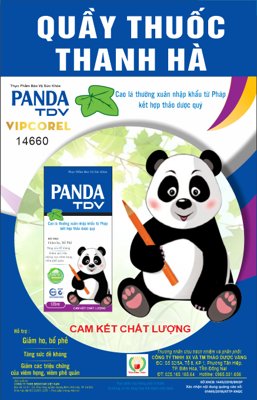 Tải file Poster Panda TDV Quầy thuốc Thanh Hà (gốc) làm tranh treo tường