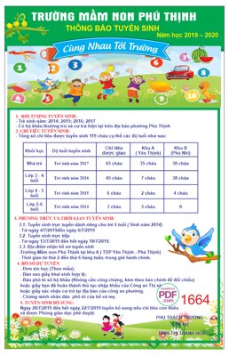 Tải file gốc Poster Trường mầm non Phú Thịnh tuyển sinh file PDF & CDR (in tráng gương) siêu đẹpFile tranh gốc Poster Trường mầm non Phú Thịnh tuyển sinh file PDF & CDR chất lượng cao