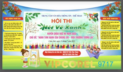 File tranh PSD Poster hội thi vẽ tranh bảo vệ môi trường 2024 vector chất lượng cao