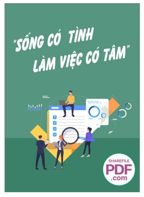 File tranh Sống có tình làm việc có tâm file vector PDF (ảnh gốc) độ nét vượt trội