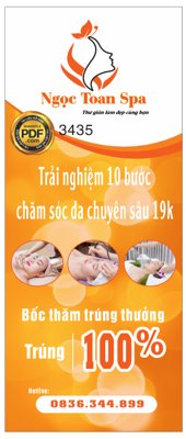 File tranh Standee Ngọc Toàn Spa - chăm sóc da file corel (gốc) chủ đề thành phố