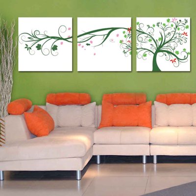 Tải về file tranh gốc Tải tranh bộ ghép 3 tấm cây hoa lá #31 (để in quảng cáo)