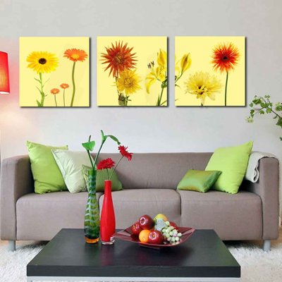 File gốc Tải tranh bộ ghép 3 tấm những bông hoa #164 (chuẩn màu) cho in offset