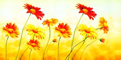 File in trần Tải tranh bộ ghép 3 tấm những bông hoa #169 (file gốc) xuyên sáng