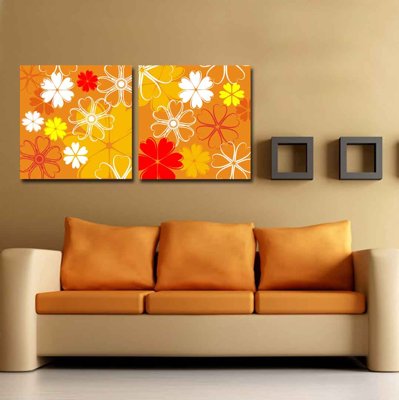 File gốc Tải tranh bộ ghép 3 tấm những bông hoa #43 (in lụa) họa tiết 3D