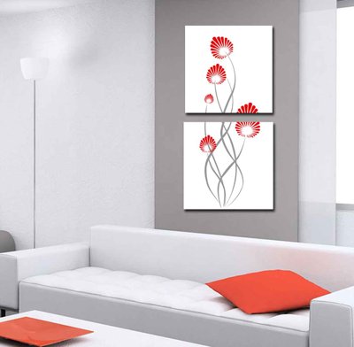 File ảnh Tải tranh bộ ghép 3 tấm trang trí trừu tượng #45 (gốc) cho trang trí nội thất