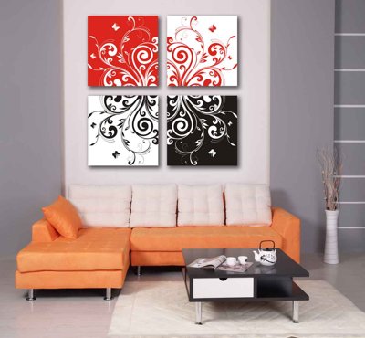 Tải file tranh Tải tranh ghép bộ 4 tấm hoa văn họa tiết #27 (gốc) tại Filetranh.com