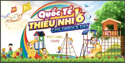 File gốc Tổng hợp market trang trí ngày Quốc Tế Thiếu Nhi 1/6 (in lụa) trang trí tường