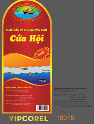 File tranh Tem nước mắm cá cơm nguyên chất Cửa Hội (gốc) in backlit film