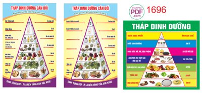 File tranh Tháp dinh dưỡng cân đối #2 file PDF & CDR (ảnh gốc) độ nét vượt trội