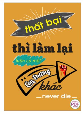 File in ấn cao cấp Thất bại thì làm lại luôn có một con đường khác file PDF (file gốc)