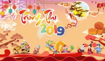 File ảnh Thiết kế Backdrop Trung Thu 2019 mẫu #11 file CDR (gốc) in poster