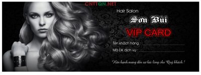 File gốc Thiết kế Card VIP Hair Salon Sơn Bùi file CorelDRAW (trang trí) phòng làm việc
