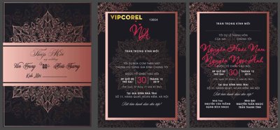 Download file gốc Thiệp cưới Văn Trung và Hoài Thương luxury (in lụa) nghệ thuật
