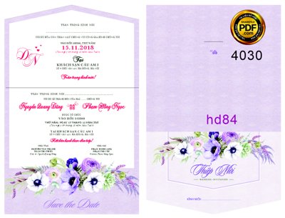 Chi tiết file ảnh Thiệp mời Quang Dũng và Hồng Ngọc mã HD84 sắc nét