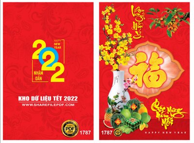 File tranh gốc Thiệp tết chúc mừng năm mới 2022 #8 file PDF & CDR (bản quyền) độc đáo