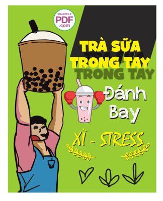 File tranh Trà sữa trong tay đánh bay xì - stress file vector PDF (bản gốc) in lụa 3D
