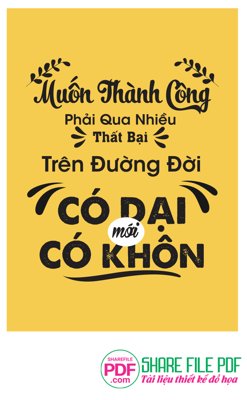 Tải file Trên đường đời có dại mới có khôn file vector PDF (gốc) làm tranh treo tường