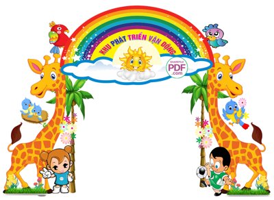 File in trần Trang trí cổng Khu phát triển vận động file PDF & CDR (bản gốc) hoa văn