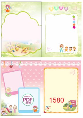 File gốc Trang trí mầm non -Bảng thi đua #13 file PDF & CDR (cho in ấn) độc quyền