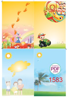 File gốc Trang trí mầm non -Bảng thi đua #16 file PDF & CDR (chuẩn CMYK) cho nhà in